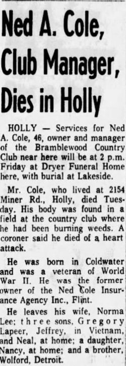 Bramblewood Country Club - Feb 27 1969 Article (newer photo)